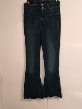 Lucky Brand Broomstick Bell Bottom Medium Rinse Jeans Boho Festival